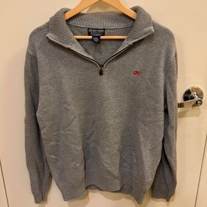Used Polo Jeans Company by Ralph Lauren men’s L grey sweater with 1/4 zip